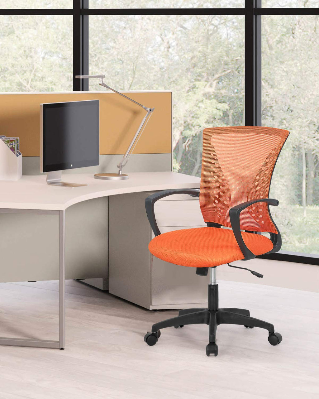 Mid Back Office Chair with Lumbar Support S1328