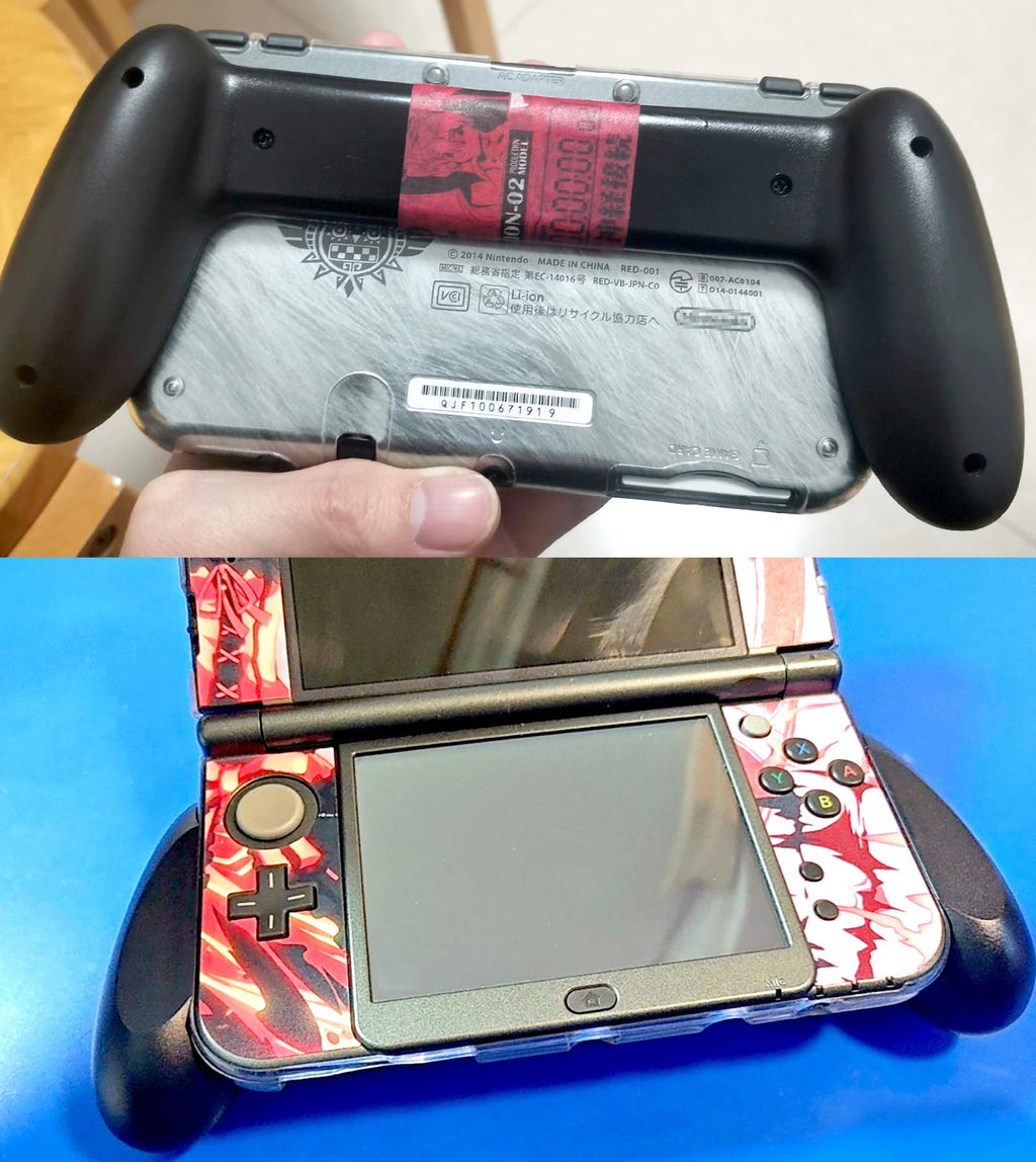 Black Hand Grips + Protective Crystal Cover L59972