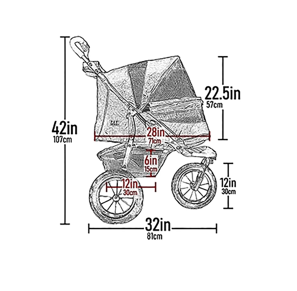 Spotted Pet Stroller F1653