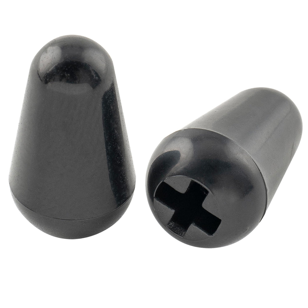 5-Way Guitar Pickup Lever Switch Tips Black 2Pcs Q855