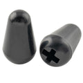 5-Way Guitar Pickup Lever Switch Tips Black 2Pcs Q855