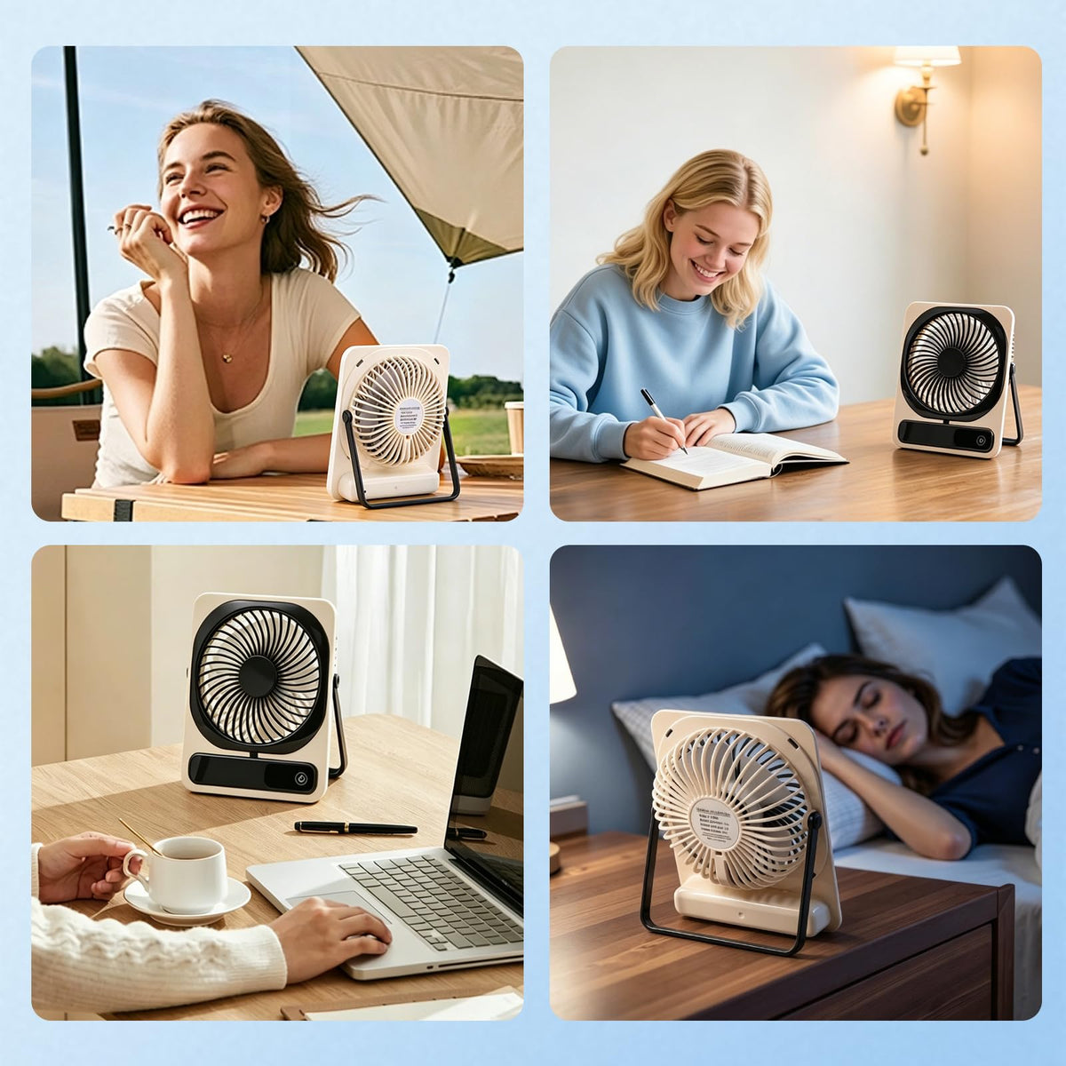 Portable Battery Operated USB Rechargeable Mini Personal Fan X443732