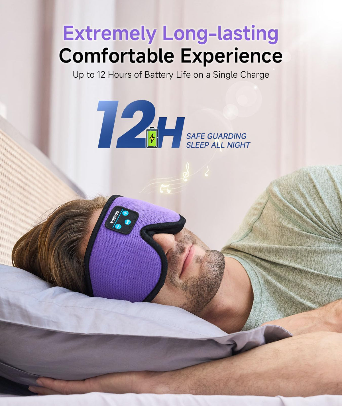 Bluetooth 3D Sleep Mask with Headphones U900