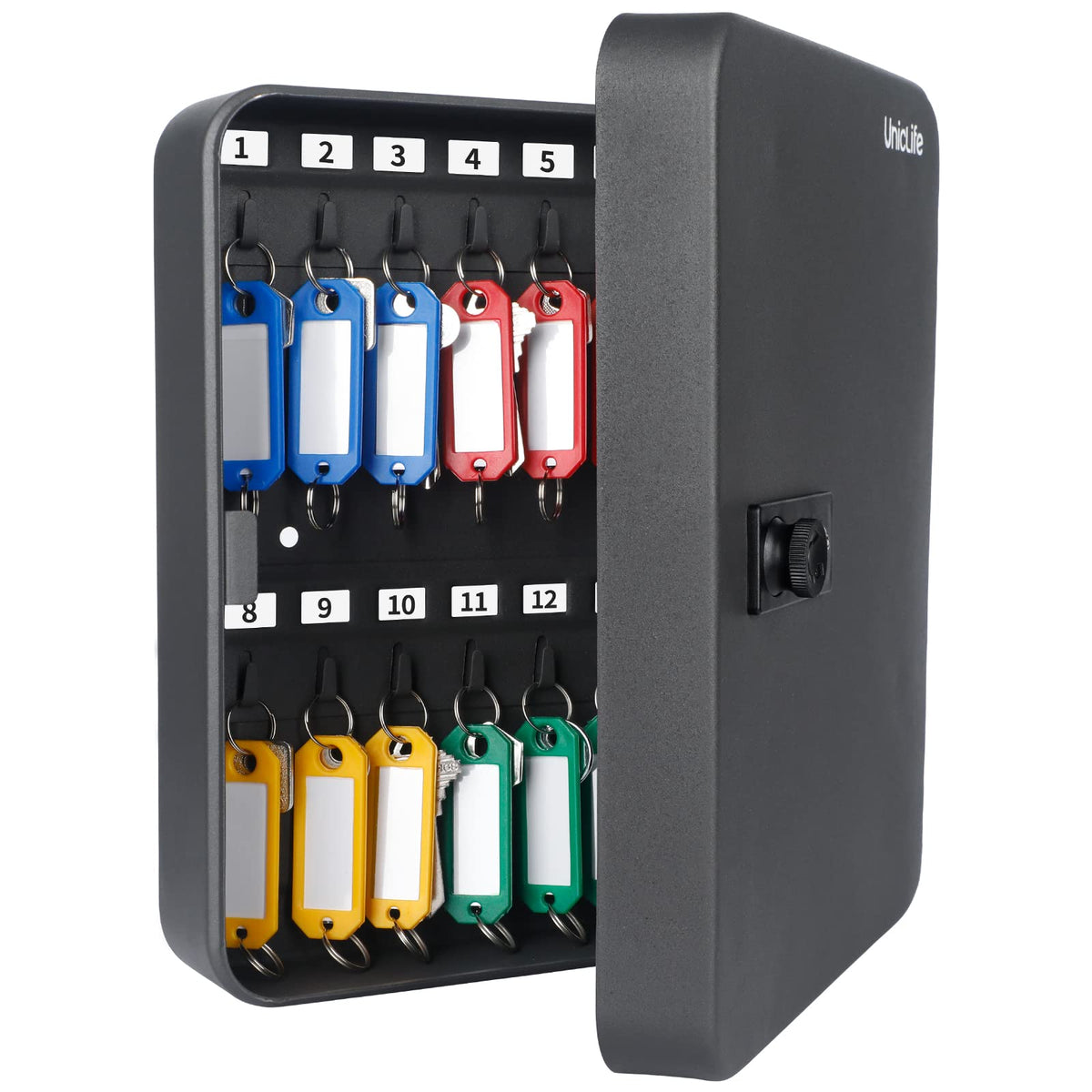 Black Steel Key Cabinet with Combination Lock H247746