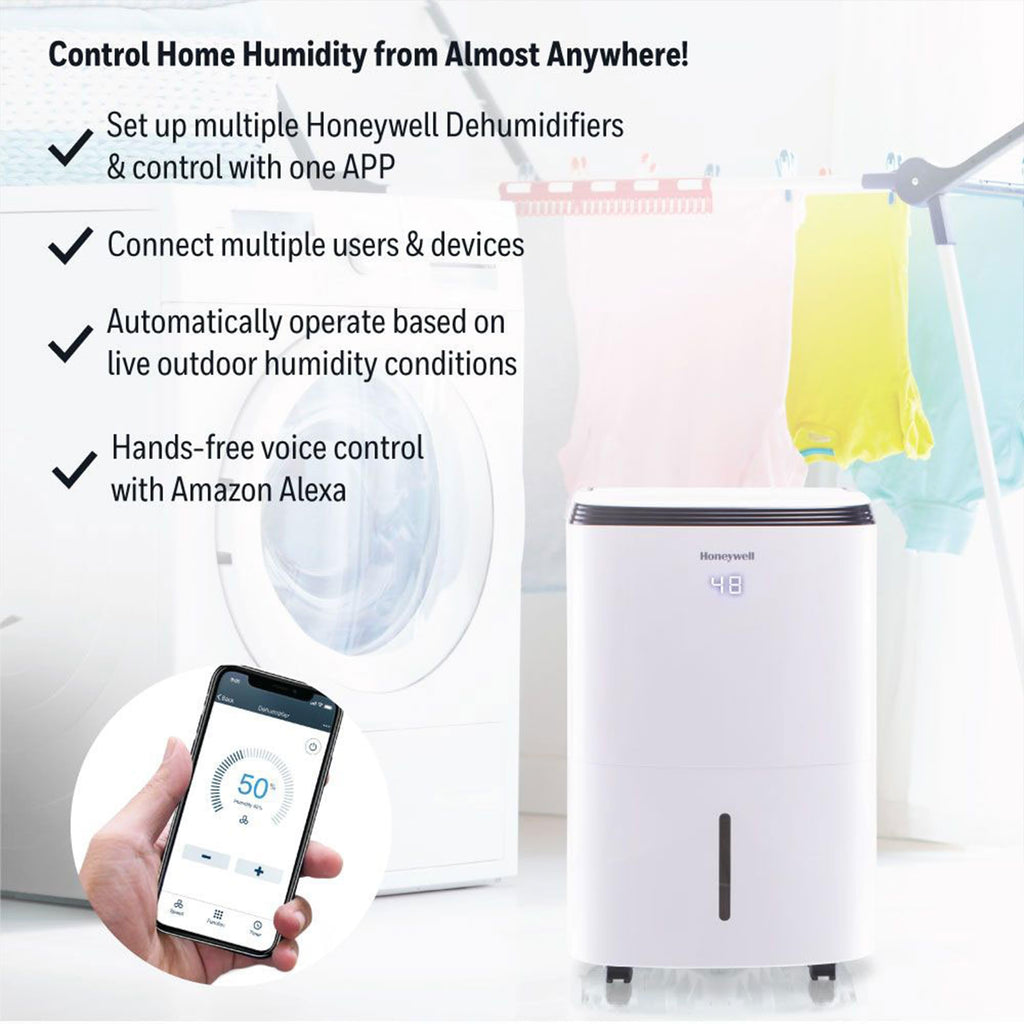 Smart WiFi 30-Pint Dehumidifier with Alexa Voice Control A75141