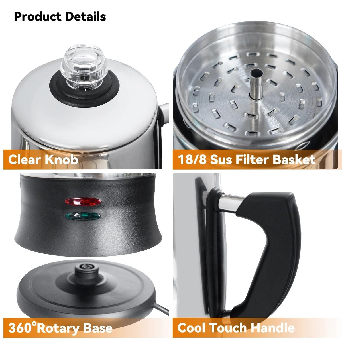 12-Cup Electric Percolator Accessories Z8890