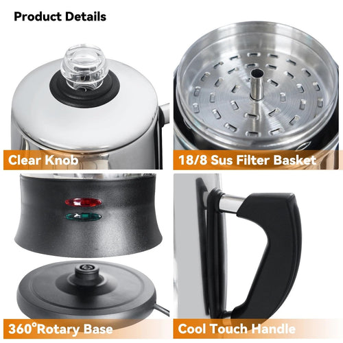 12-Cup Electric Percolator Accessories Z8890