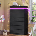 Black 6 Drawer Dresser W464
