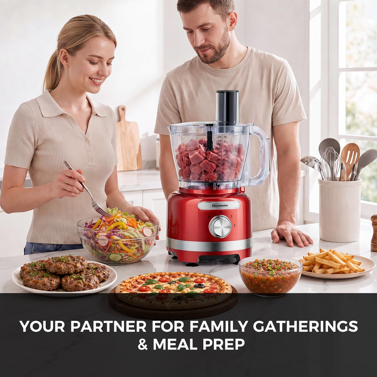 16 Cup Red Food Processor B331
