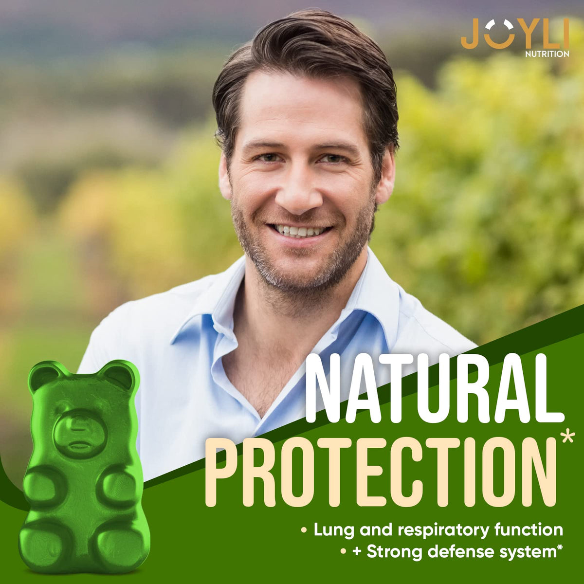 Sugar-Free Vegan Gummies with Mullein Leaf & Reishi Mushroom J931