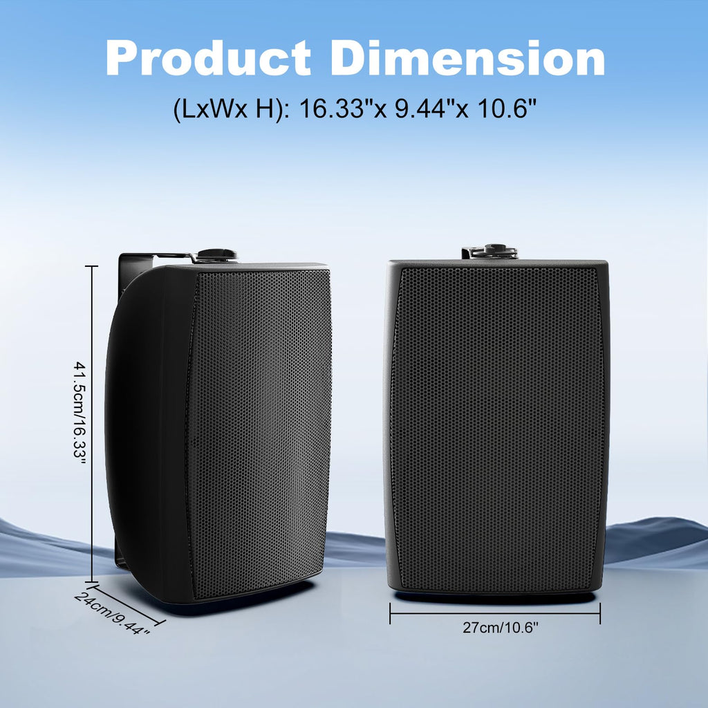 8 Inch 600W Passive Waterproof Wired Outdoor Speakers Z2110