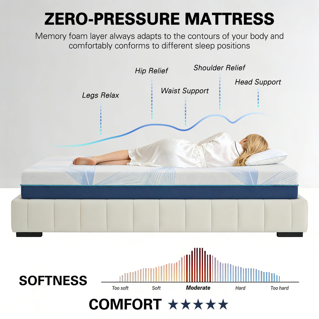 6 Inch Twin Gel Memory Foam Mattress U9155