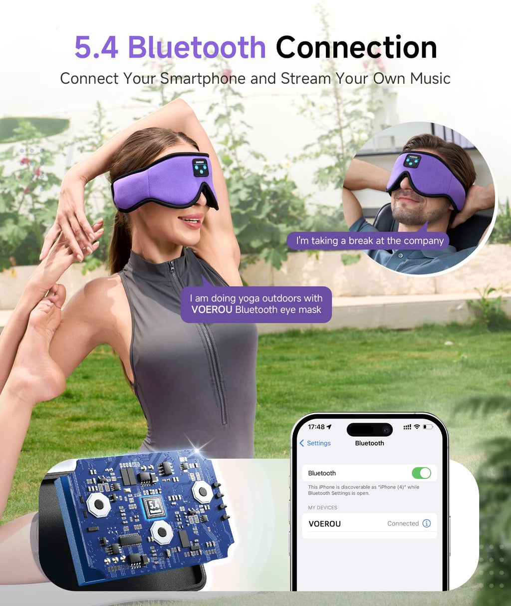 Bluetooth 3D Sleep Mask with Headphones U900