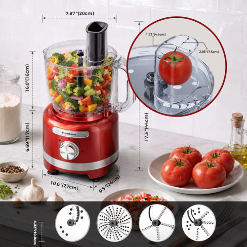 16 Cup Red Food Processor B331