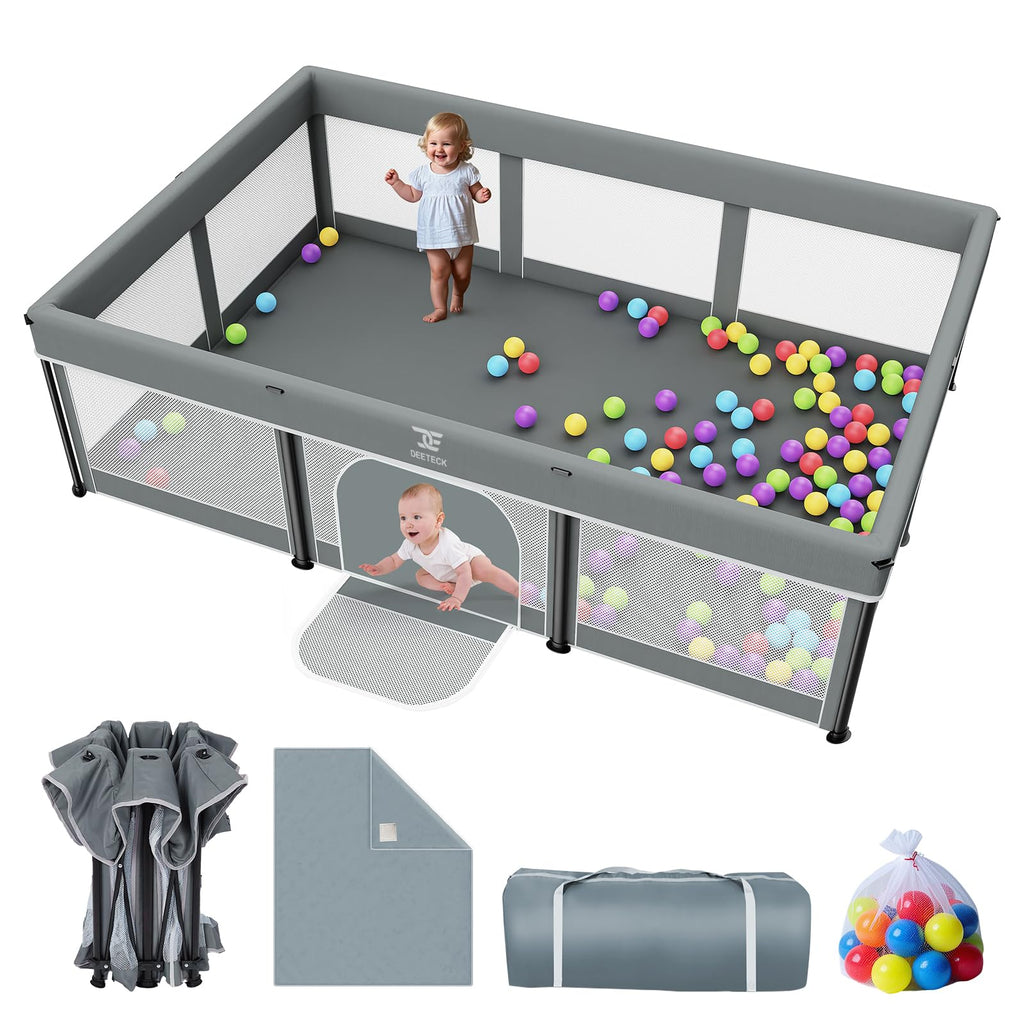 Foldable Baby Playpen with Mat I17560