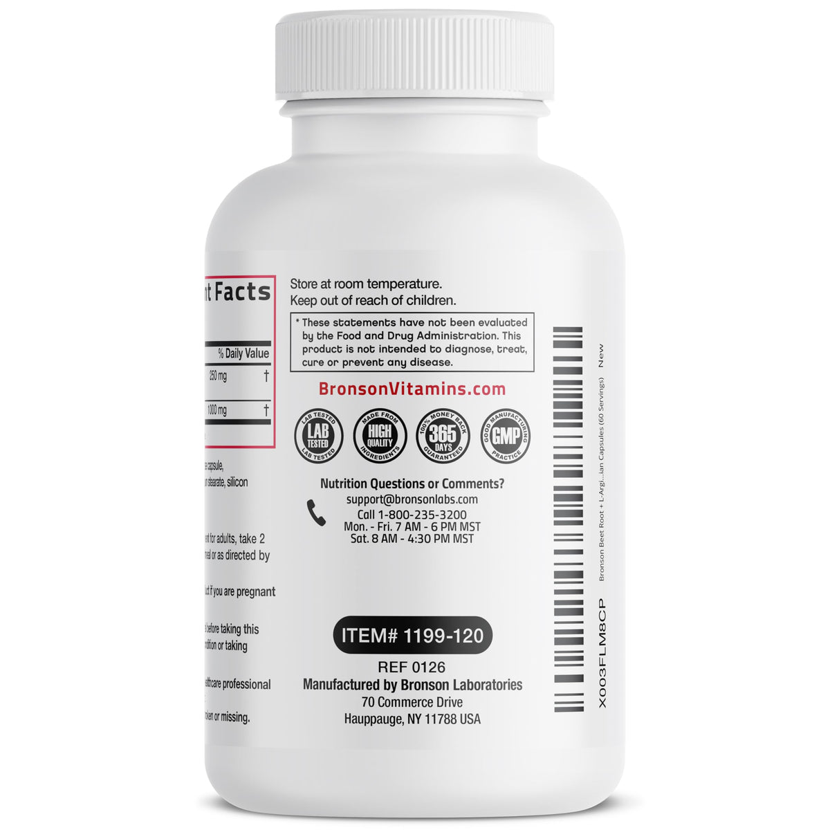 Beet Root L-Arginine 120 Capsules R759