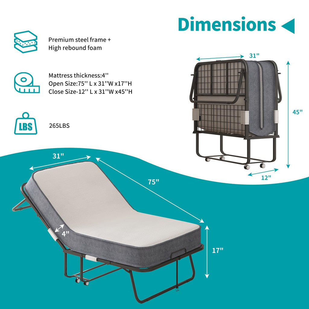 Rollaway Bed with Mattress N570632