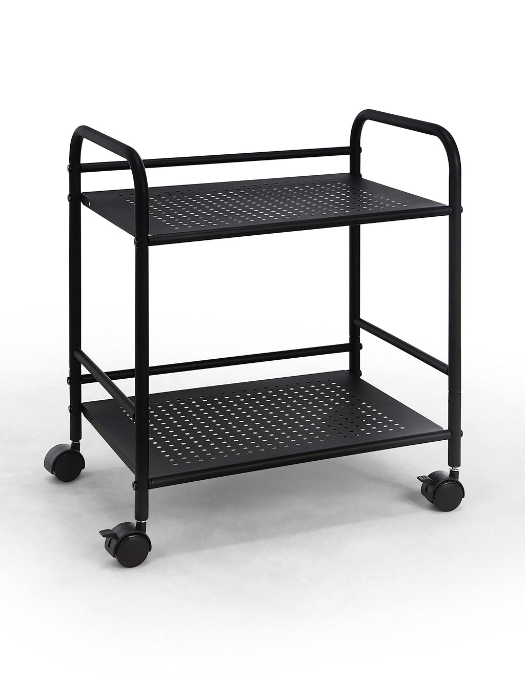 2-Tier Metal Rolling Utility Cart A33498