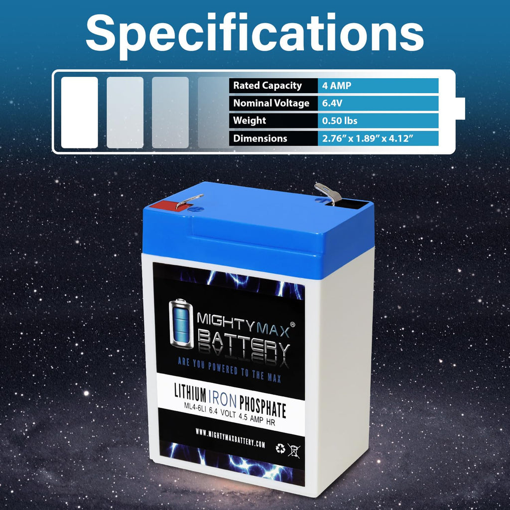 6V 4.5AH Lithium Replacement Battery Q830