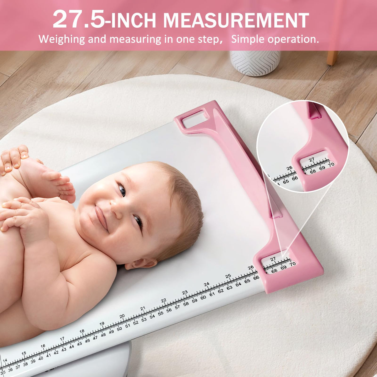 Portable Digital Pet Scale with Height Markings V931