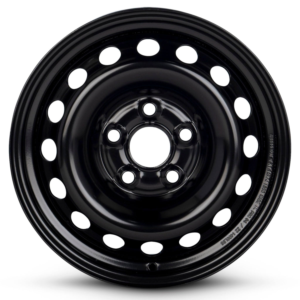 16 Inch Black Steel Rim Y381