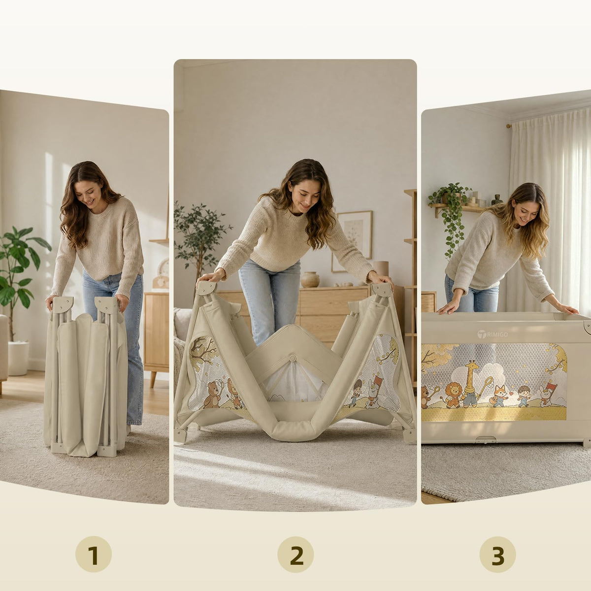 50"x50" Foldable Baby Playpen with Mat X426