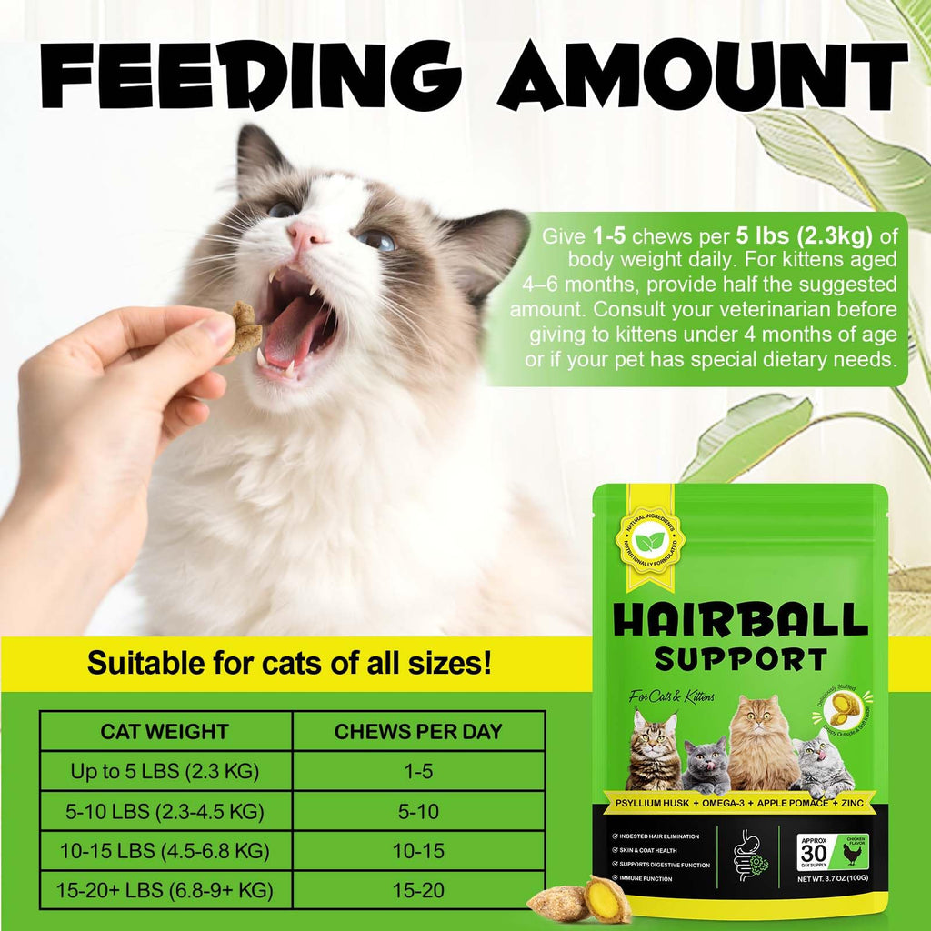 Hairball Remedy Cat Treats Chicken Flavour 100g L366304
