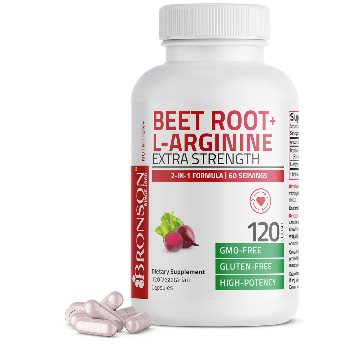 Beet Root L-Arginine 120 Capsules R759