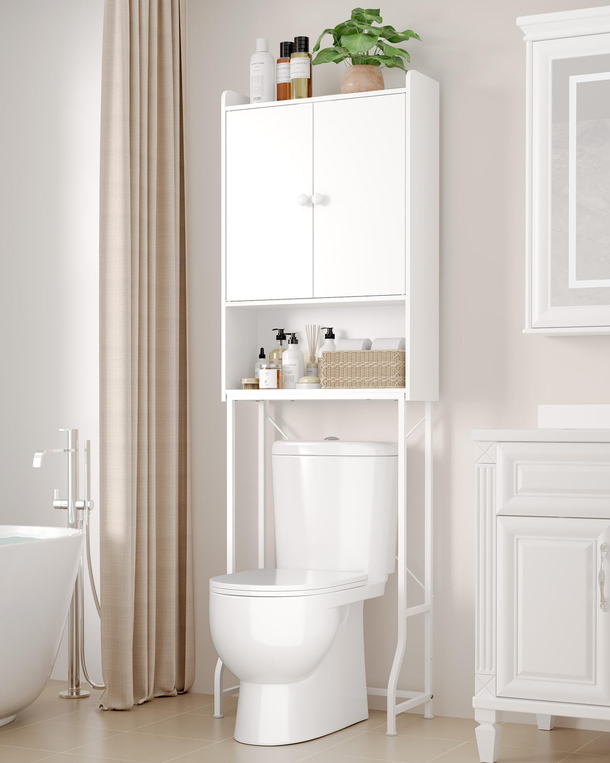Over Toilet Storage Cabinet with Adjustable Shelf W844285