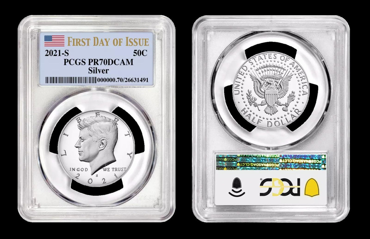2021 S Silver Kennedy Half Dollar PCGS PR-70 A780