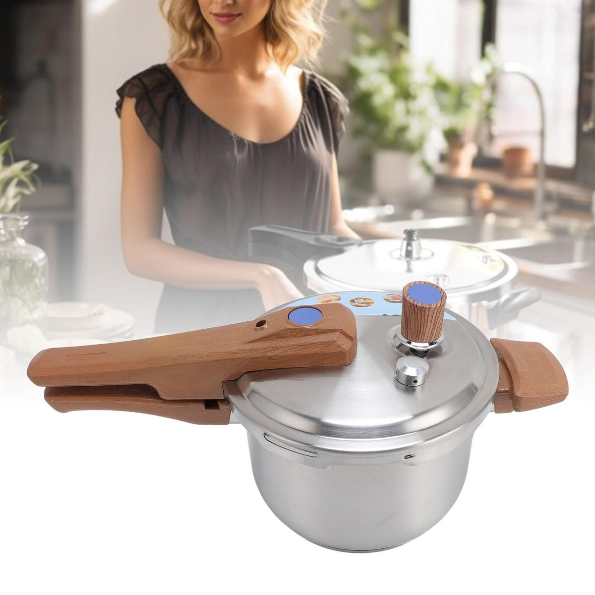 3L Stainless Steel Pressure Cooker I5948