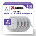 Hardwired Smoke & Carbon Monoxide Detector, 10-Year Battery Backup, 4 Pack R478