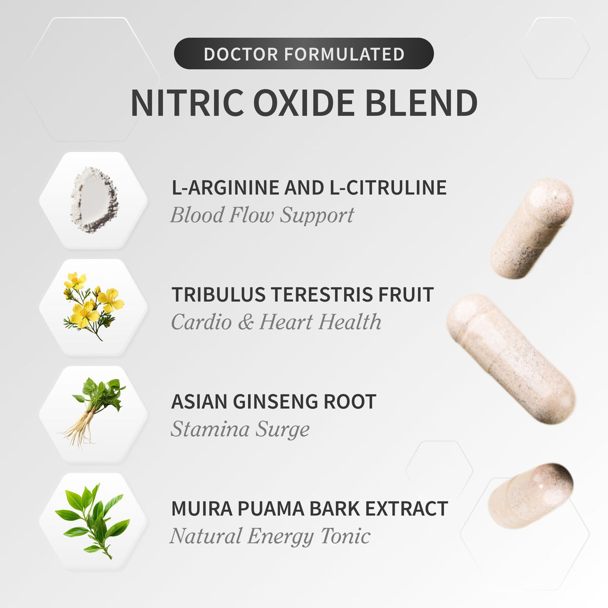 Nitric Oxide Beet Root Soft Chews + Booster Bundle, 60 Soft Chews + 90 Capsules B1511