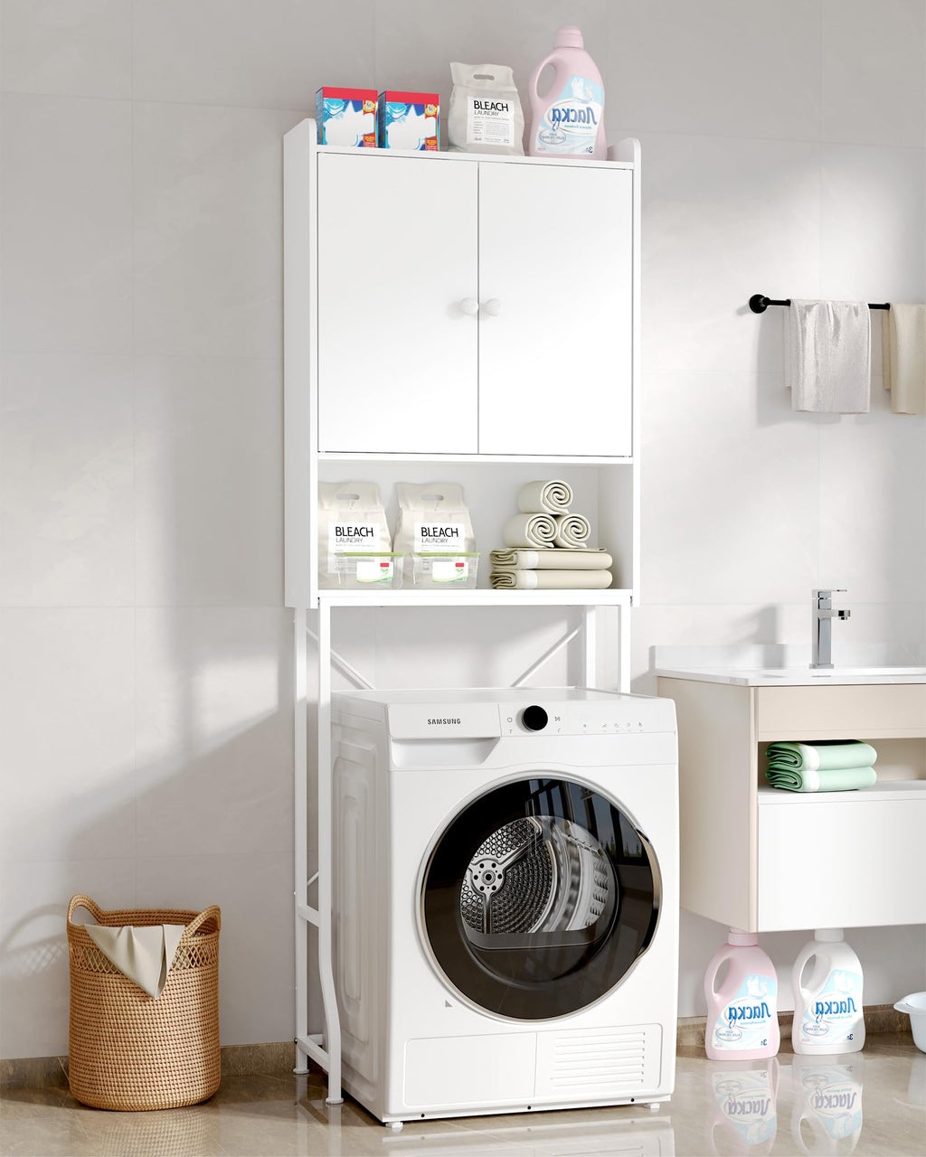Over Toilet Storage Cabinet with Adjustable Shelf W844285