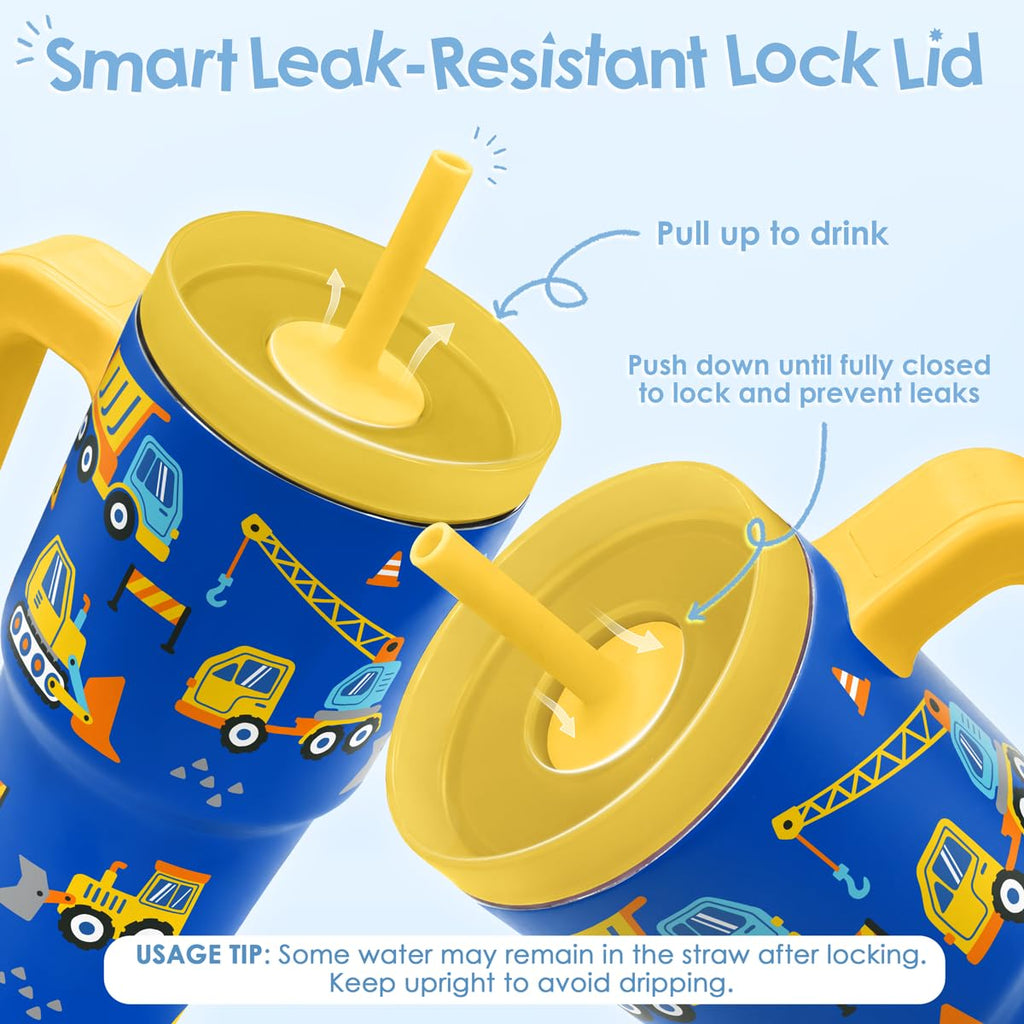 20oz Insulated Stainless Steel Tumbler with Handle and Straw Lid A49032