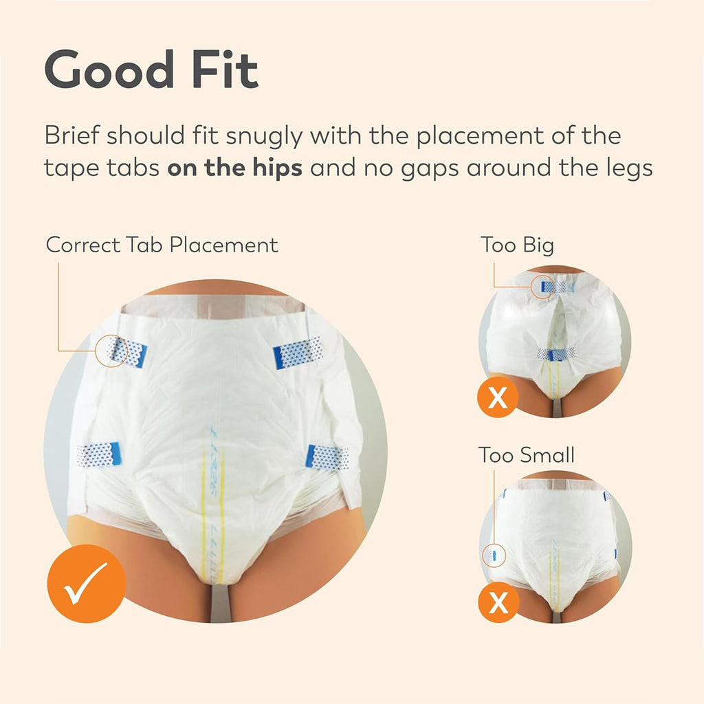 Adult Diapers with Tabs, Large, 96 Ct N5944
