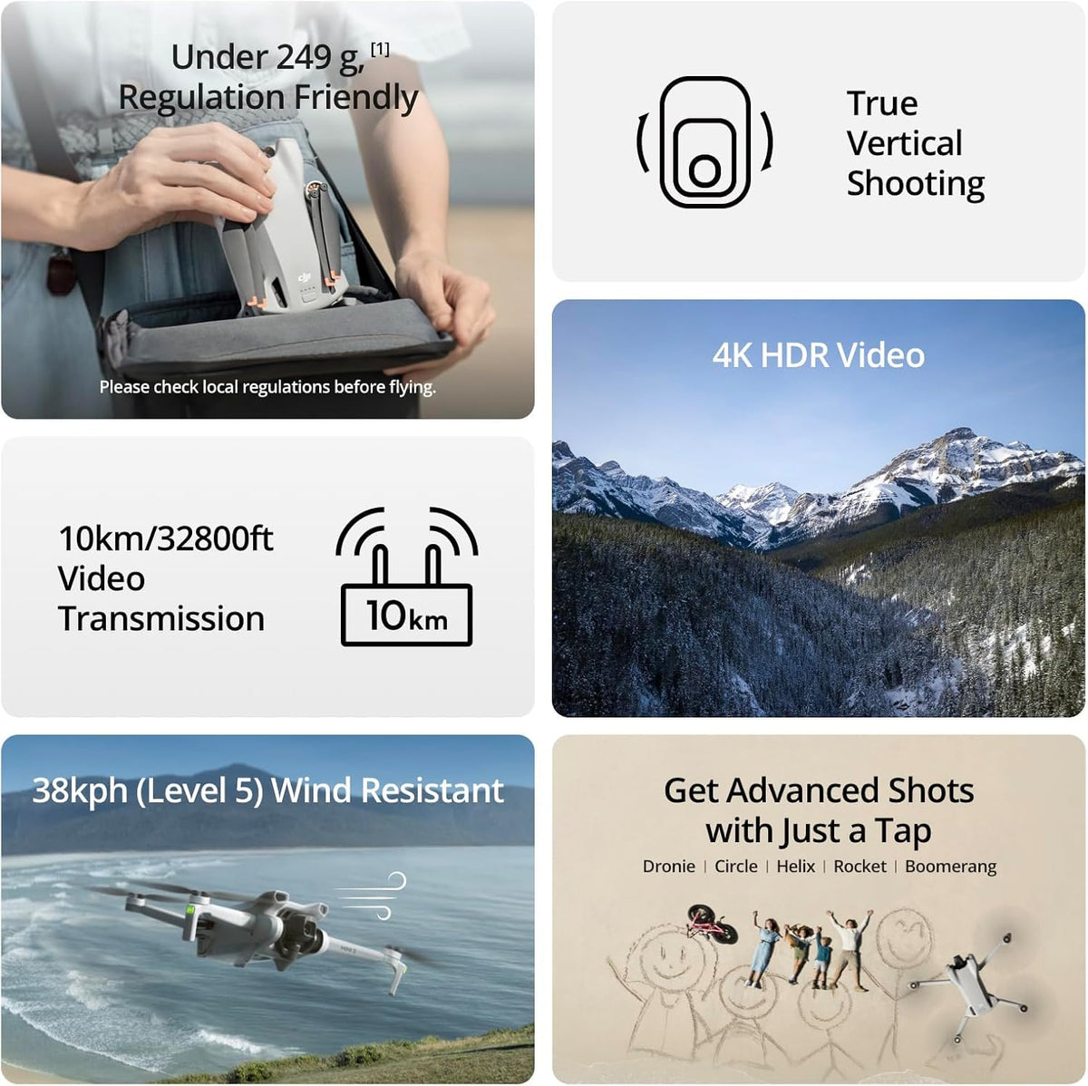 Mini 3 Drone with Camera 4K B8701