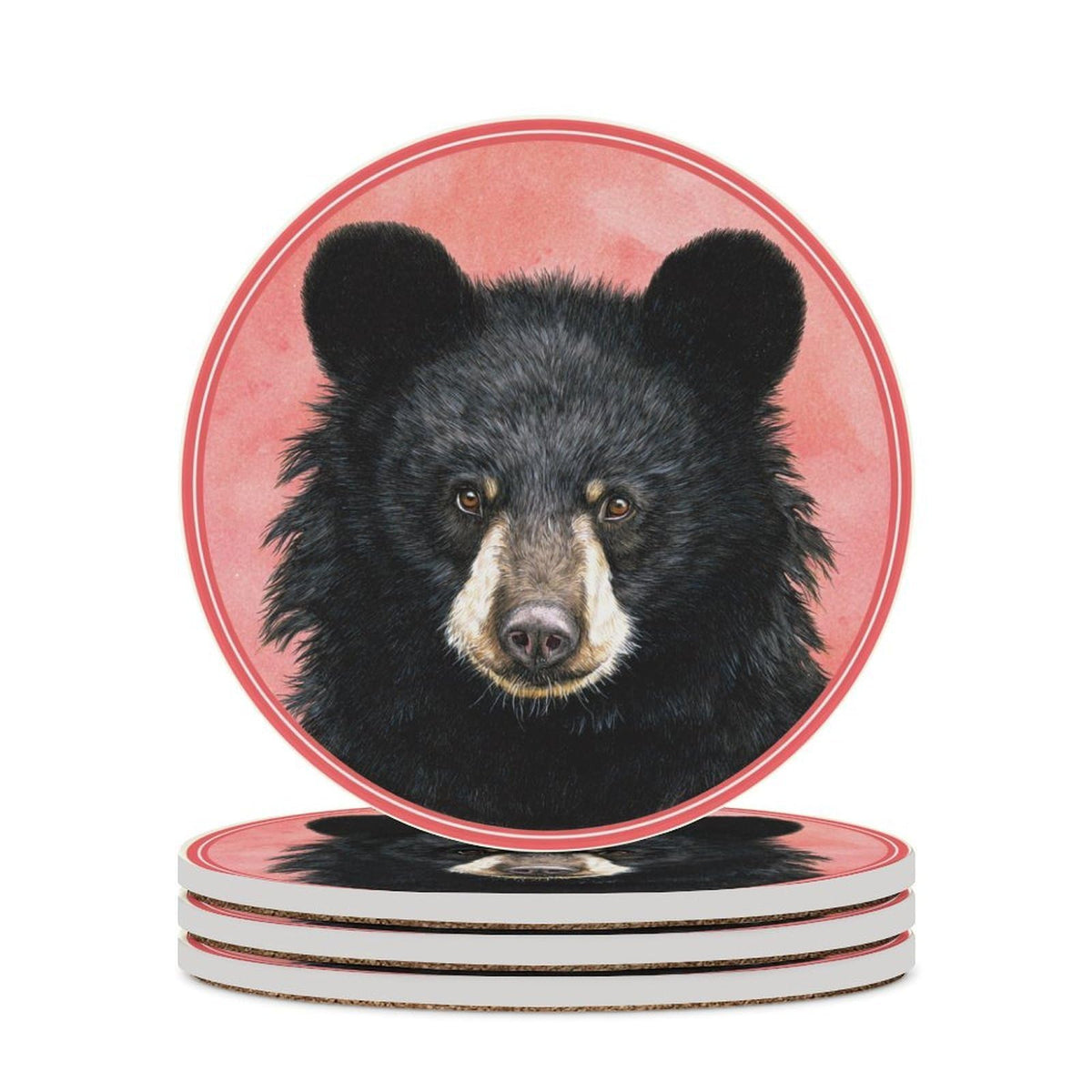 Black Bear Coasters Set of 4 G747