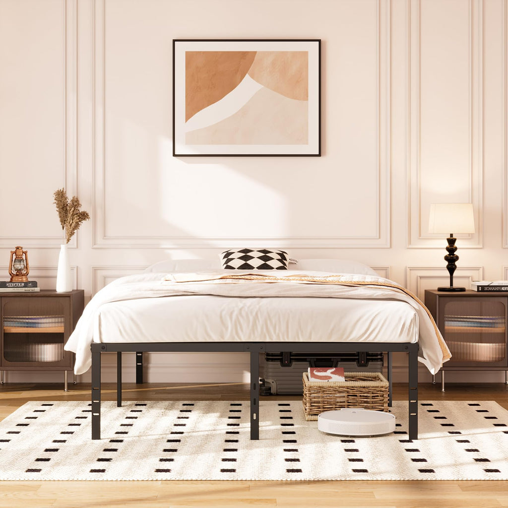 Queen 14-Inch Heavy-Duty Platform Bed Frame P5592