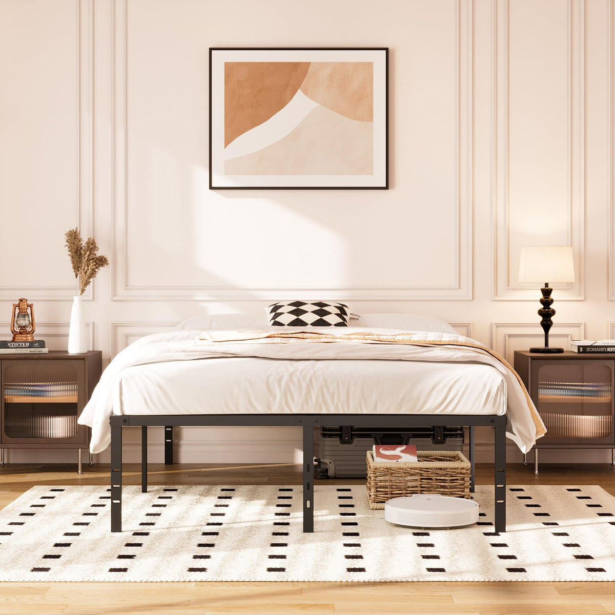 Queen 14-Inch Heavy-Duty Platform Bed Frame P5592