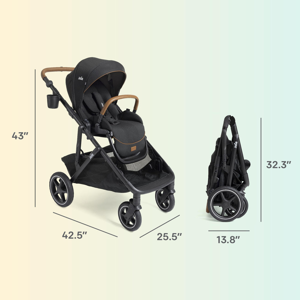 Convertible Single-to-Double Stroller & Travel System A969