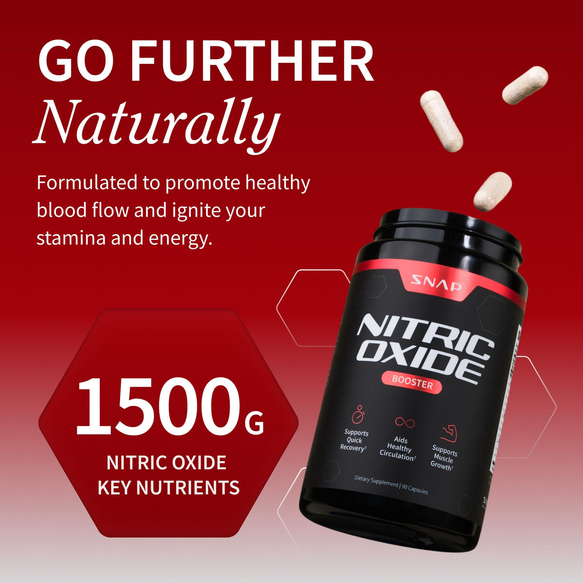Nitric Oxide Beet Root Soft Chews + Booster Bundle, 60 Soft Chews + 90 Capsules B1511