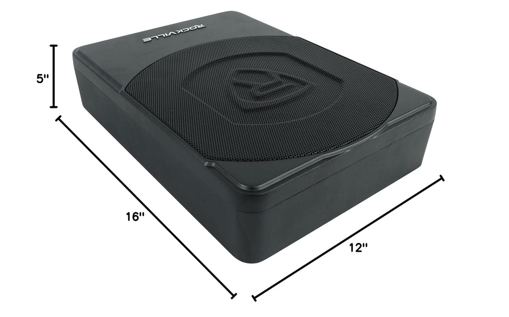 10" Slim Under-Seat Powered Car Subwoofer Q39596