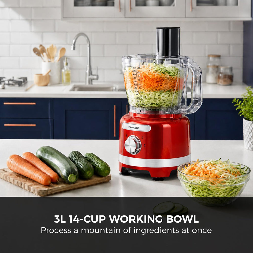 16 Cup Red Food Processor B331