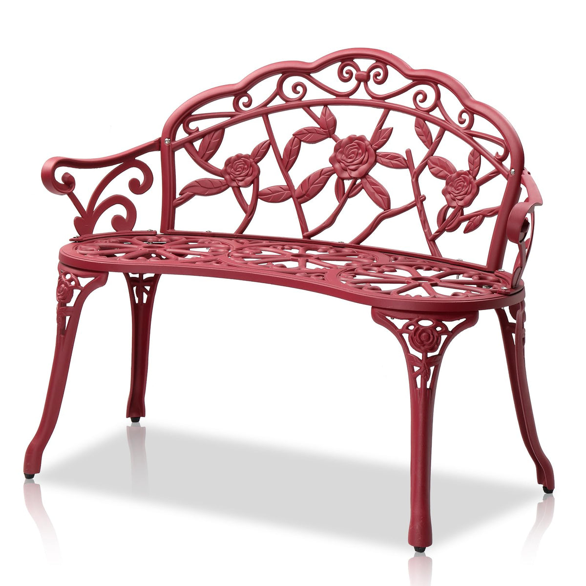 38.5" Cast Iron Aluminum Patio Bench F425