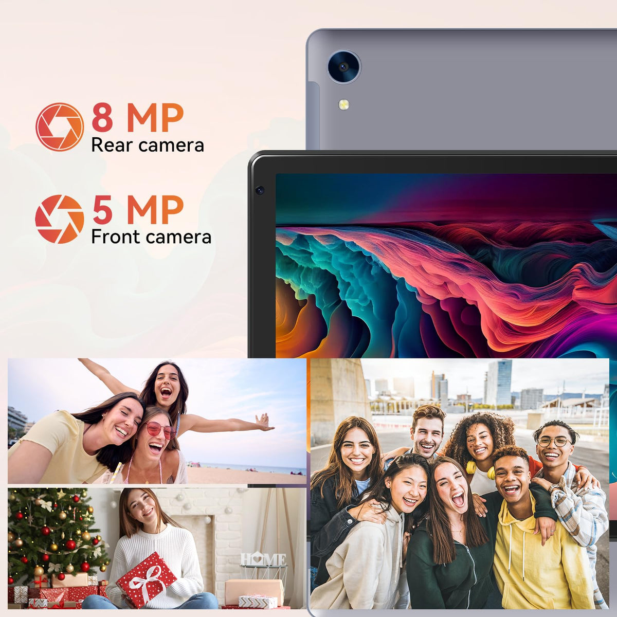 10.1" Android Tablet with Octa-core Processor 24GB RAM 128GB ROM HD IPS Touchscreen R266018