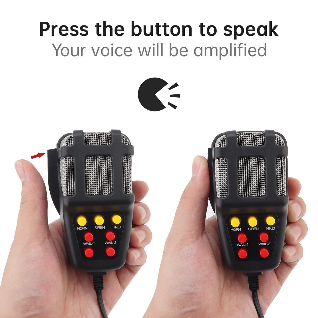 Car Siren Vehicle Horn with Mic PA Speaker System DC 12V Y961320