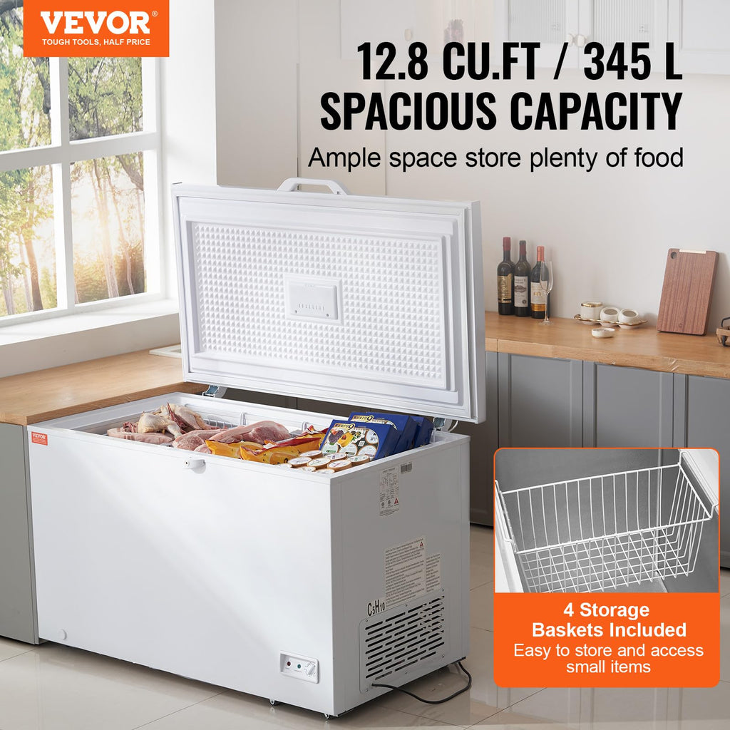 12.8 Cu.ft Chest Freezer with 4 Removable Baskets J69031