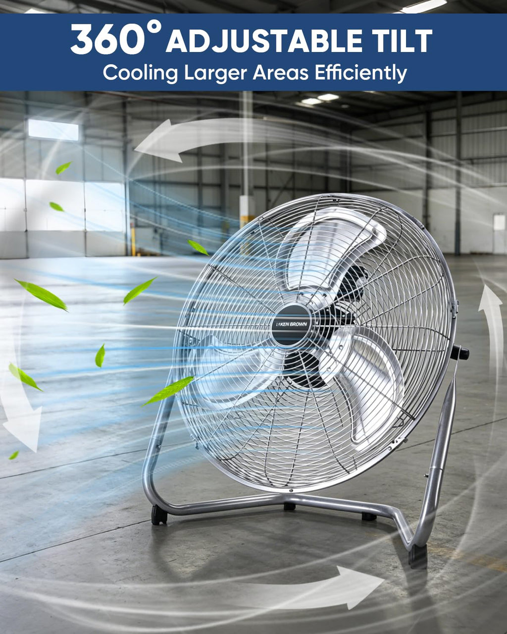 20 Inch 3 Speed Metal Industrial Fan W258231