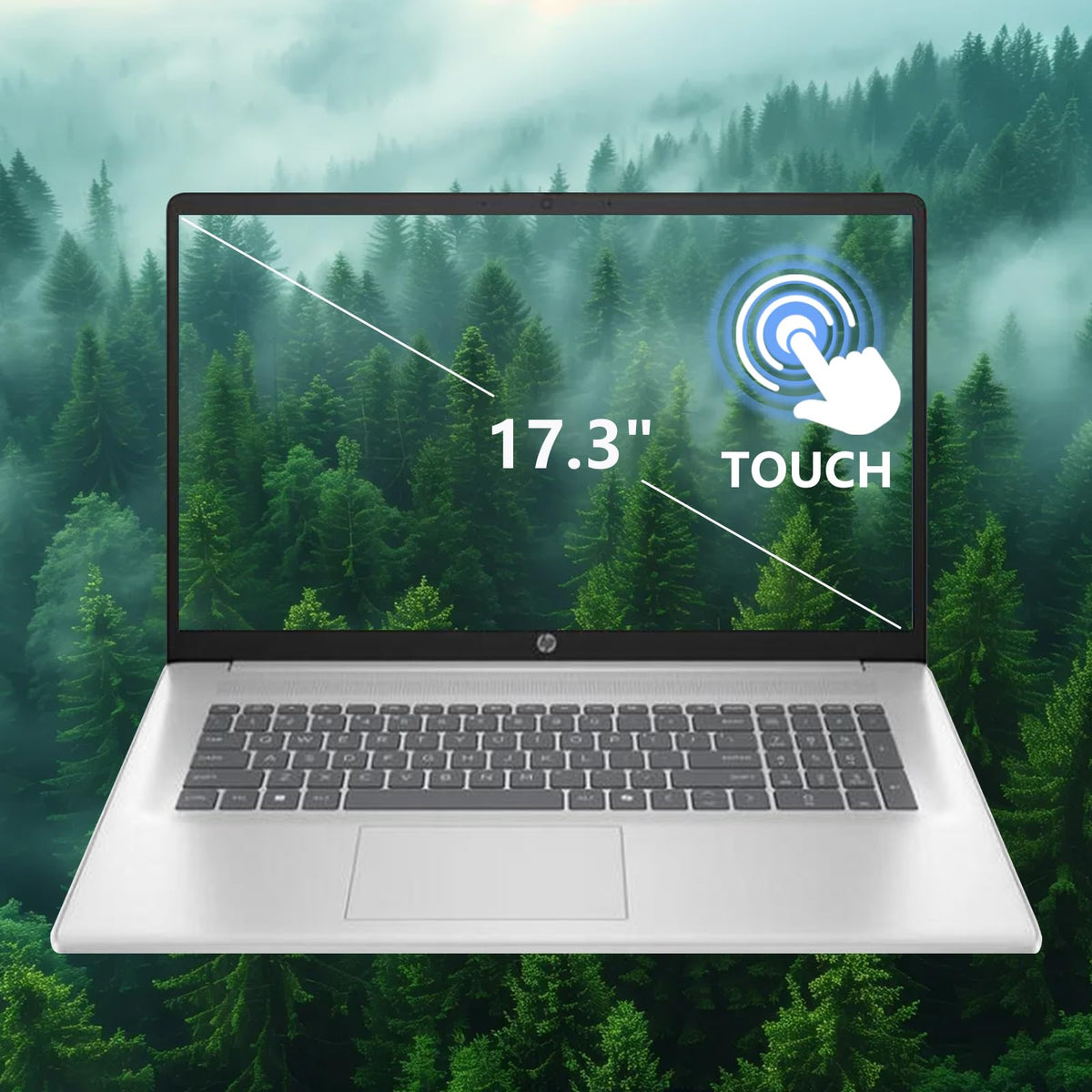 17.3" Touch Screen Laptop, 32GB RAM, 1TB SSD, AMD Ryzen 5, Windows 11 Pro, Silver X500803